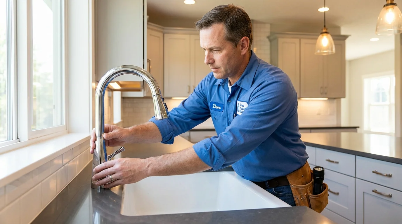 Kitchen faucet installation by Johns Plumbing LLC in Carlstadt